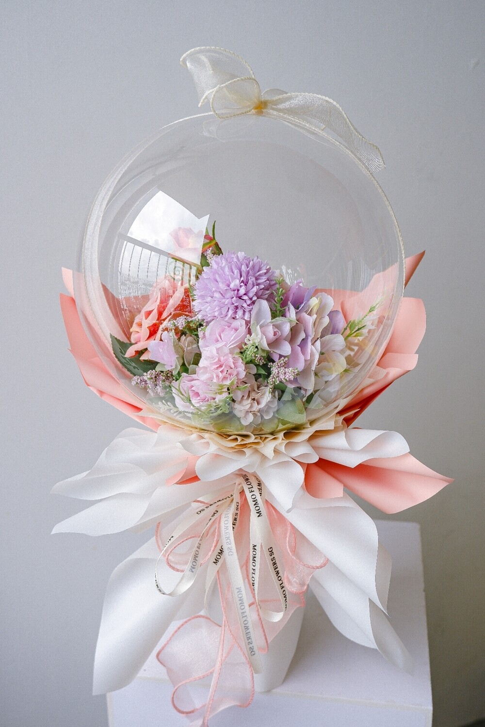 Faux Pink & Purple Balloon Bouquet