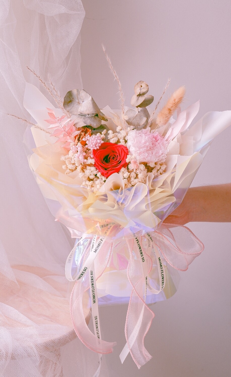 Carnation & Rose Eternal Bouquet