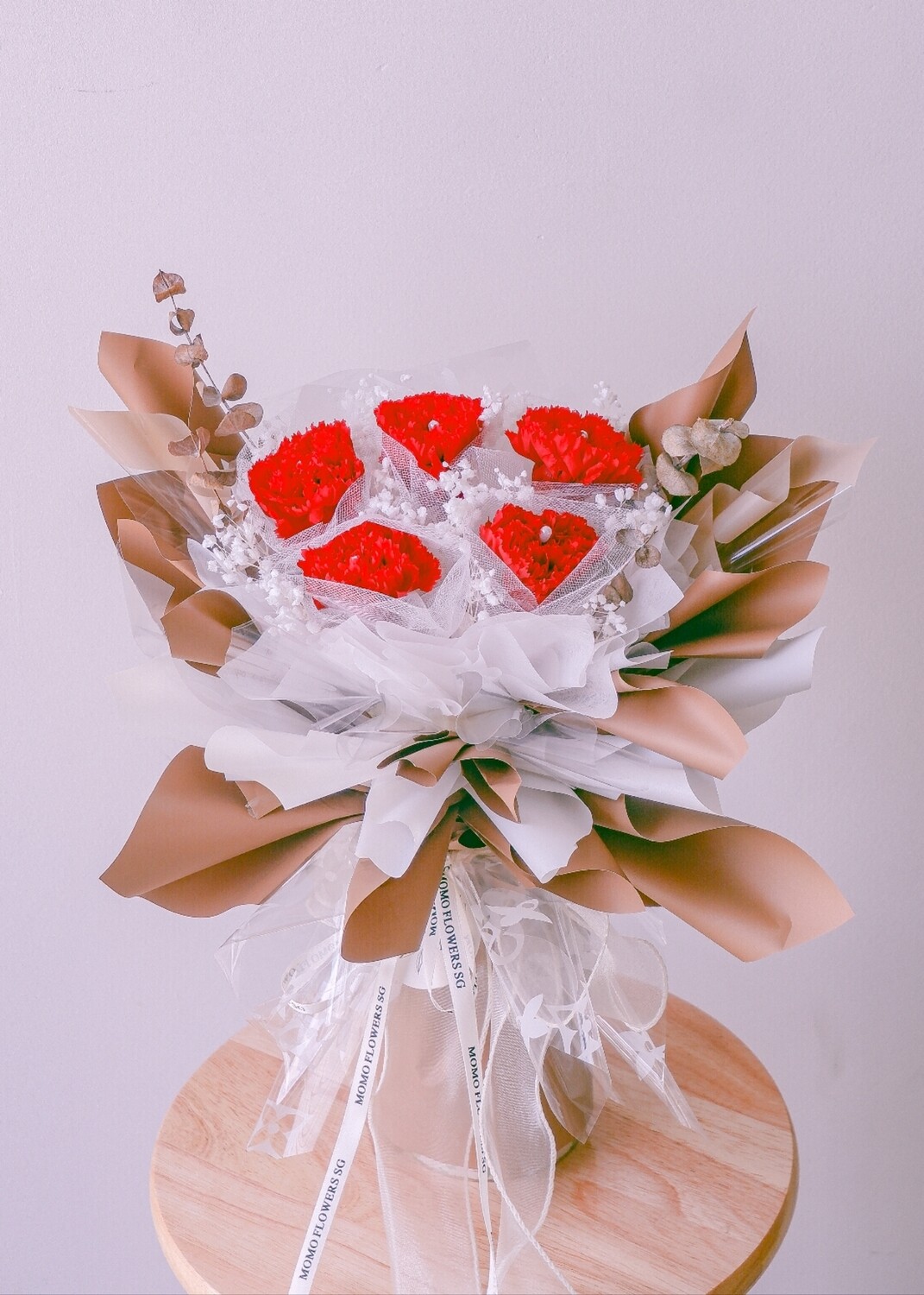 MOTHER'S DAY SPECIAL: 5 Carnation Eternal Bouquet