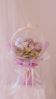 Faux Purple Balloon Bouquet