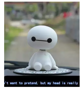 Cartoon Robot (Head Shaking) for Car Ornaments Auto Interior Decorations