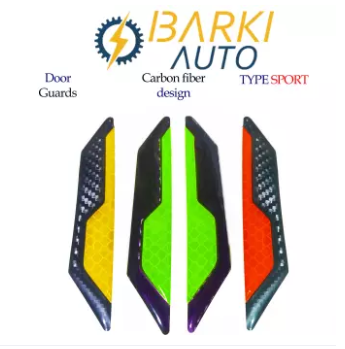 Carbon Fiber Automobile Car Door edge Guards with reflector