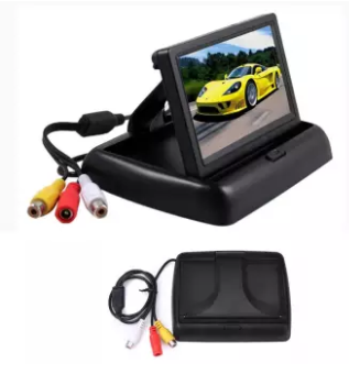 Universal HD 5 Inch Color LCD Monitor Foldable Rearview Stand Alone