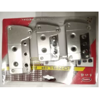 Non-Slip Heavy Duty Alloy Aluminum Pedal Covers for Manual Cars