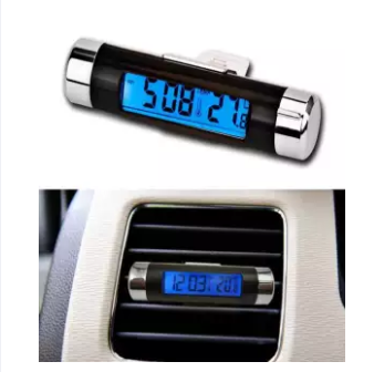 Digital Car Air Vent Thermometer Clock