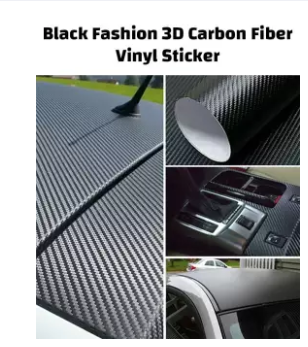 3D Carbon Fiber Vinyl Sticker Multi Purpose