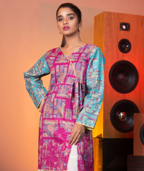 BLOSSOM DIGITAL PRINTED KURTI