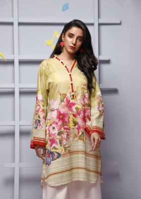 BUTTER FLORA DIGITAL PRINTED KURTI