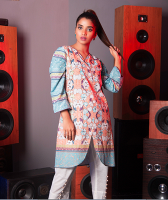 FLORA DIGITAL PRINTED KURTI