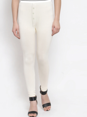 Slim Fit Single Jersey Under Trouser For Women-White &amp; Black