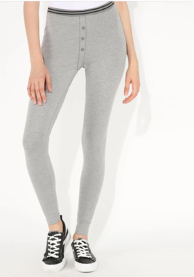 Slim Fit Single Jersey Under Trouser For Women-Grey