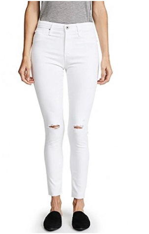 Women's Black Wash Slim Fit Distressed Denim