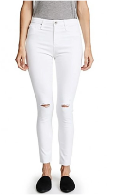 Women's Black Wash Slim Fit Distressed Denim