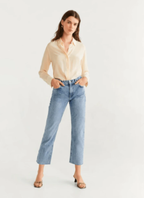 Women's Sayana Strong Wash Boot Crop Denim