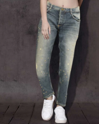 Women's Moeraki Straight Fit Ribbed Denim