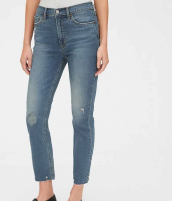 Women's Kielder Straight Fit Cut Off Ribbed Denim