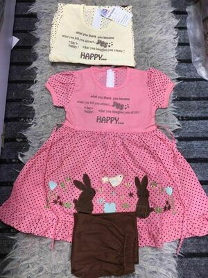 Girls Frock with tights