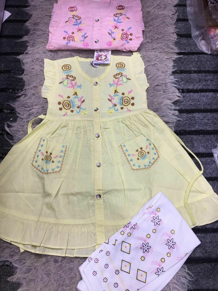 Yellow Frock with tights