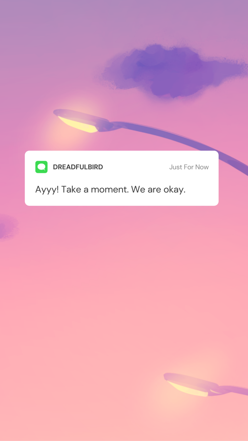 Phone Wallpaper/Lock Screen - Take A Moment &quot;Message&quot;