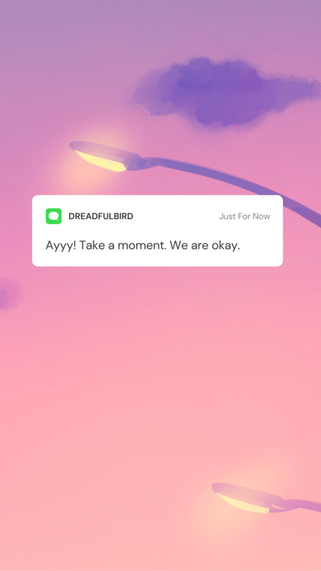 Phone Wallpaper/Lock Screen - Take A Moment &quot;Message&quot;