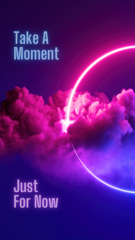 Phone Wallpaper/Lock Screen - Neon YingYang Moment