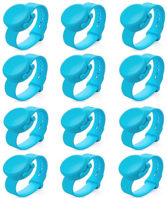 12 pack Brazalete Dispensador de Gel 100% Silicona
