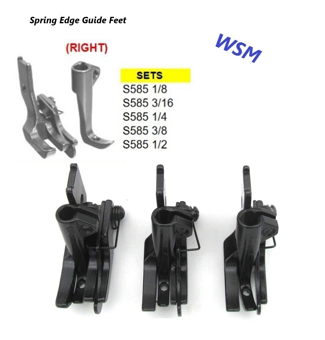 Spring Edge Guide Feet (Left &amp; Right Side) for Walking Foot machines.