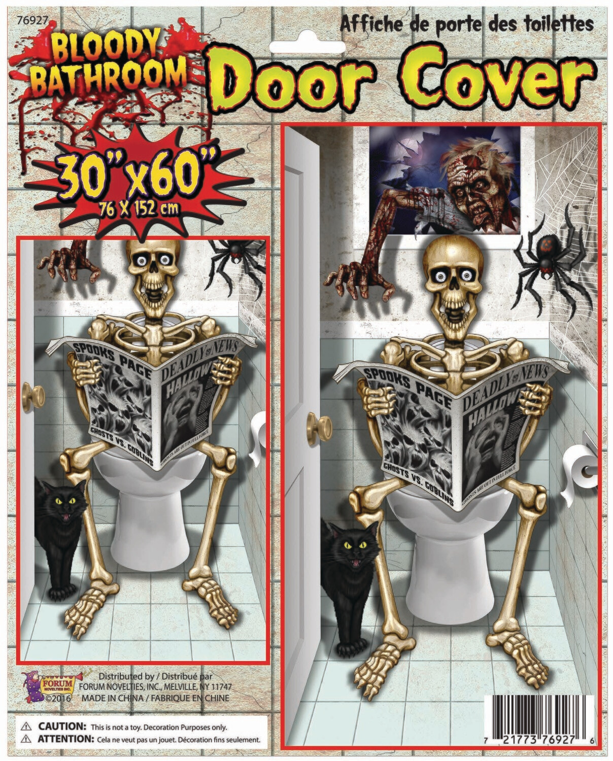 Bloody Bathroom Door Cover