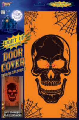 Light Up Door Cover - Skull