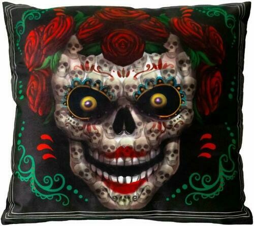 Light-Up Pillow - Day of the Dead