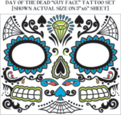 Day of the Dead Costume Tattoos