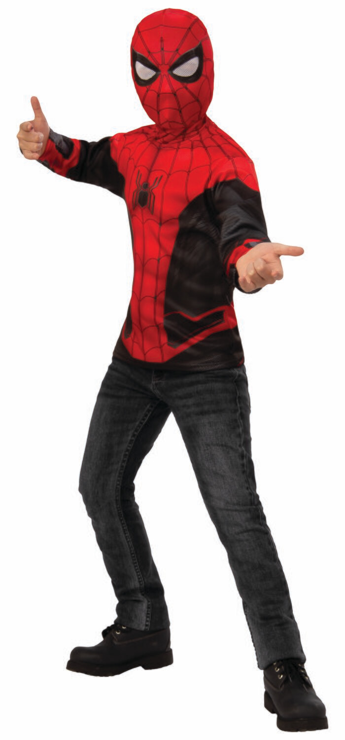 Spider-Man: Far From Home Spider-Man Red/Black Suit Costume Top - Kids