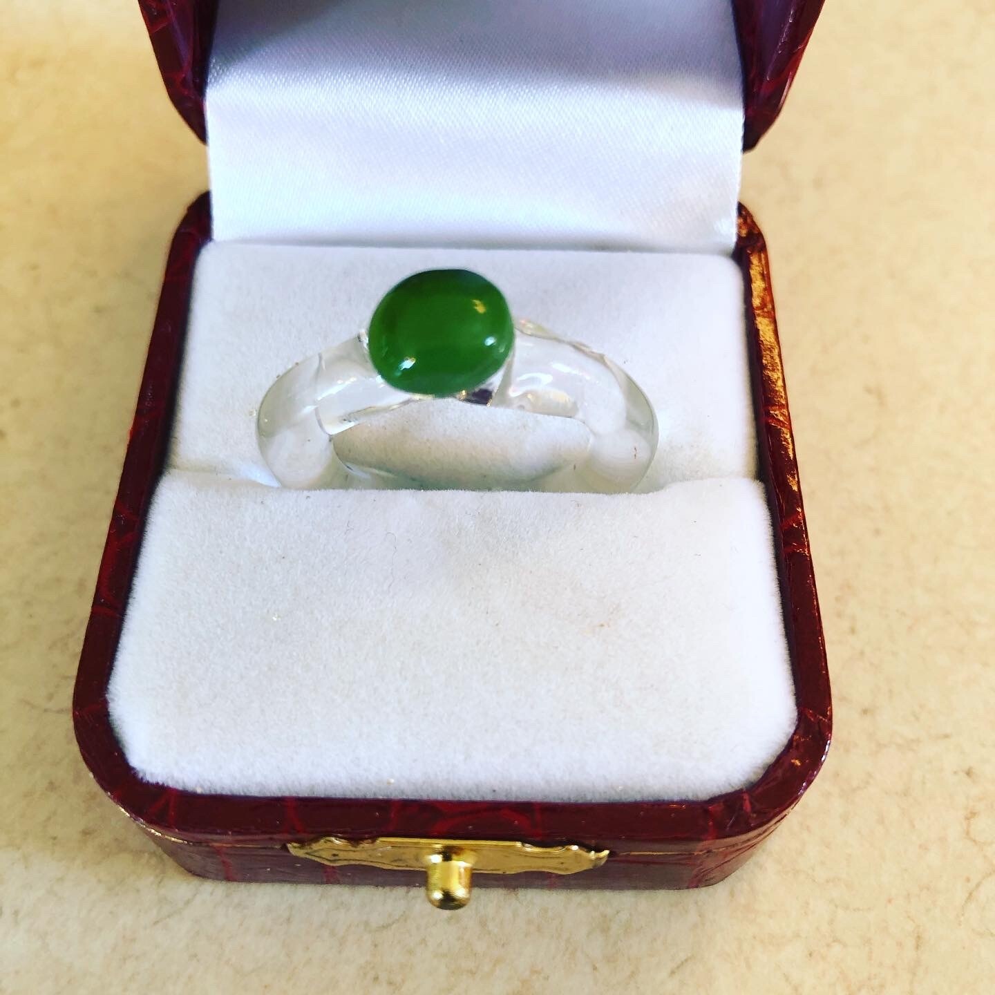 FauxEmerald ring
