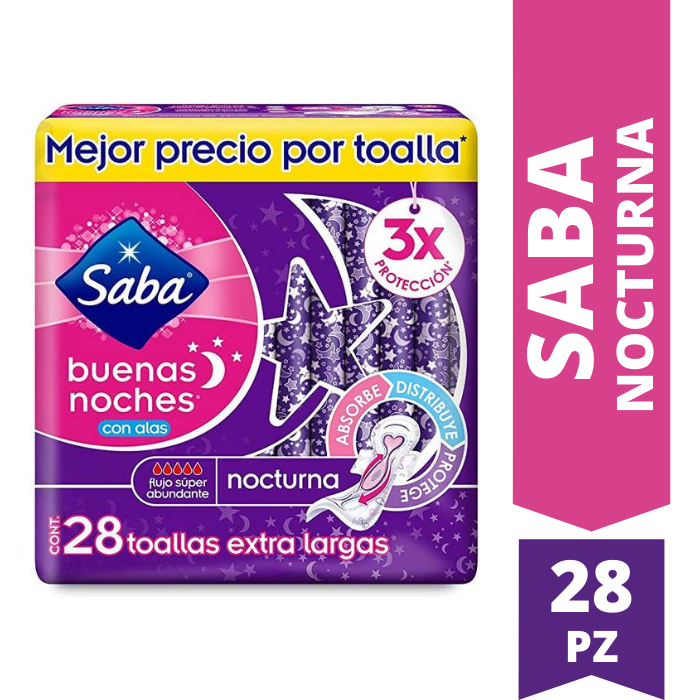 Saba, Toallas Nocturnas XL