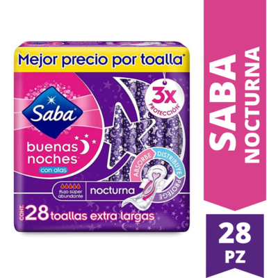 Saba, Toallas Nocturnas XL