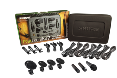 Shure PGADRUMKIT7 7-Piece Drum Microphone Kit
#SHPGADRUMKT7 MFR #PGADRUMKIT7