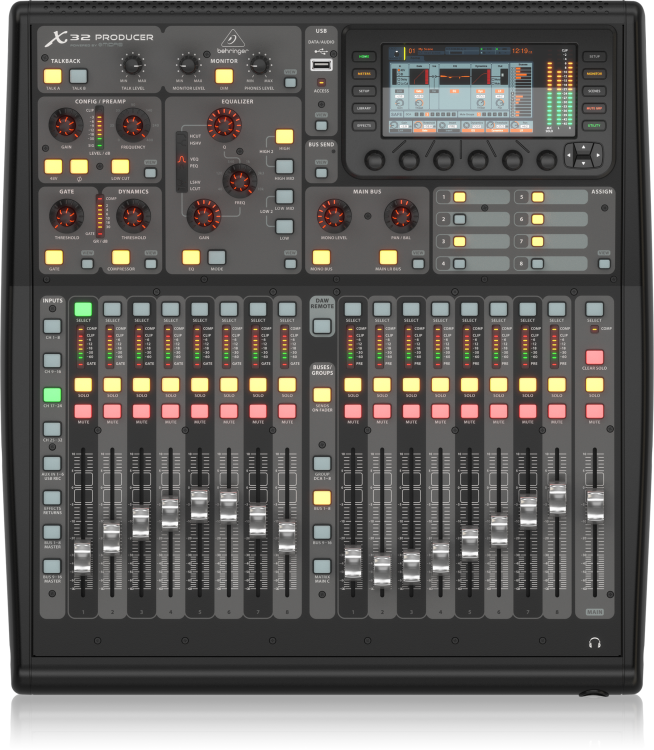 Behringer X32 Producer 40-Input, 25-Bus Digital Mixing Console with 16 Microphone Preamps