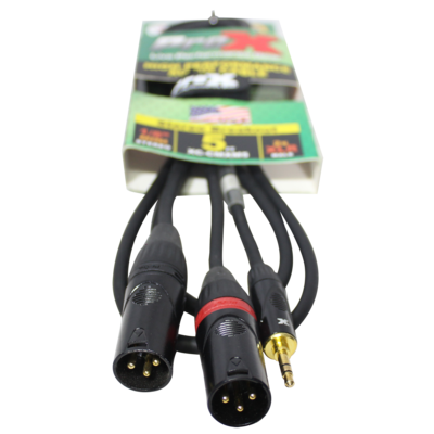 ProX XC-CMXM055 5' 1/8" (3.5mm) Mini TRS-M to Dual XLR3-M High Performance Audio Y Cable
SKU: PRXXCCMXM5 MFR: XC-CMXM5