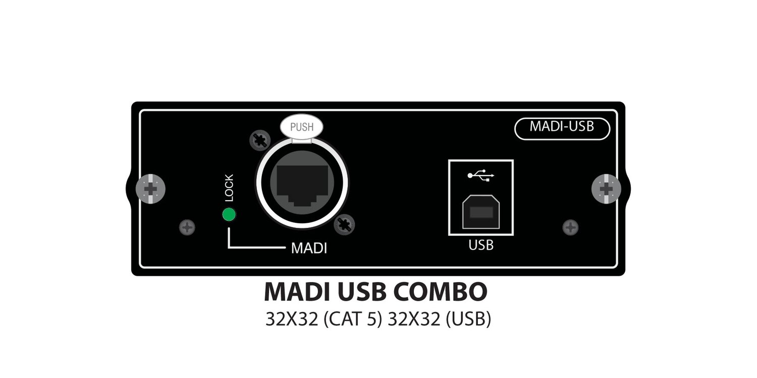 Soundcraft MADI-USB Combo Option Card for Si Series Consoles
#SOMADIUSBCMB MFR #5046678.V