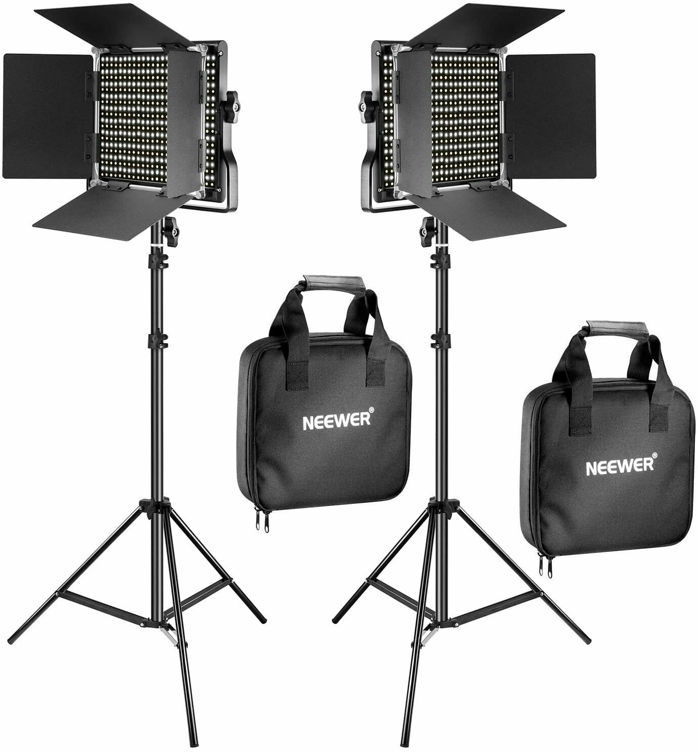 Neewer Bi-Color Video LED 2-Light Kit with Stands
#NE90095562 MFR #90095562