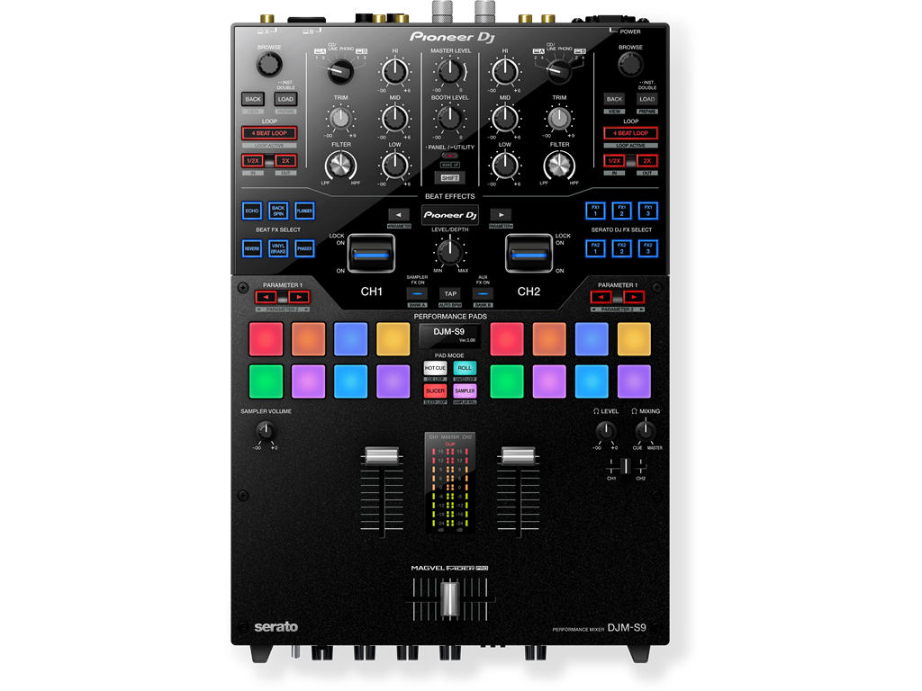 Pioneer DJ DJM-S9 Professional 2-Channel Battle Mixer for Serato DJ (Black)
#PIDJMS9 MFR #DJM-S9
