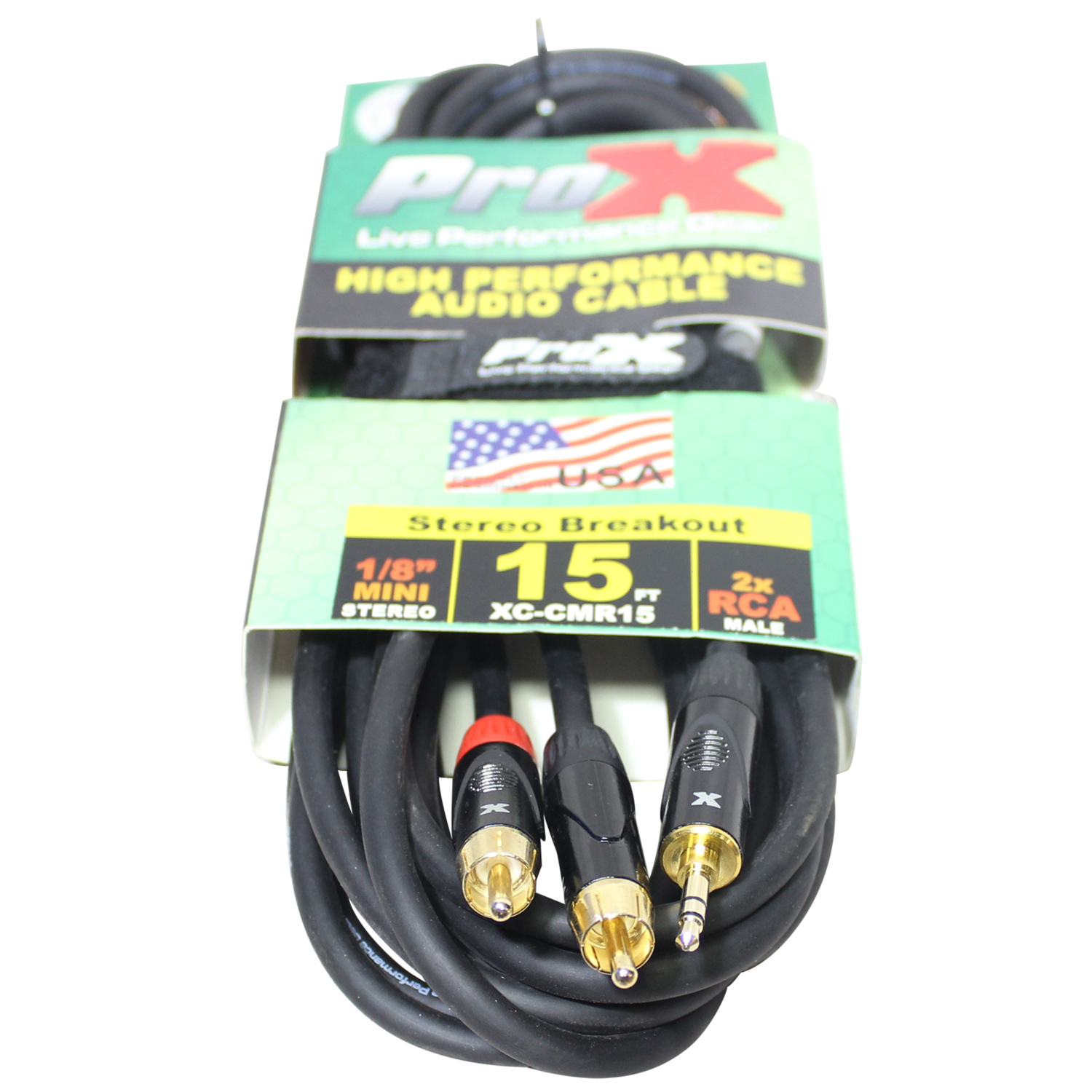 ProX XC-CMR15 15' 1/8" (3.5mm) TRS to Dual RCA-M High Performance Audio Cable
SKU: PRXXCCMR15 MFR: XC-CMR15