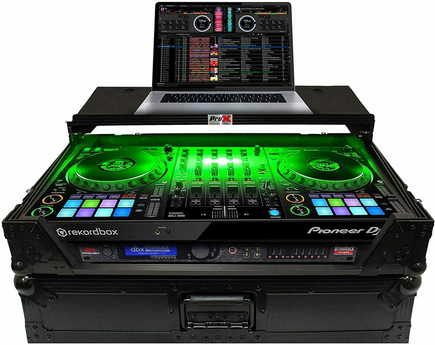 ProX LED Flight Case with 1 RU Rackspace and Wheels for Pioneer DJ DDJ-1000 (Black on Black)
#PRDDJ1KWLBLD MFR #XS-DDJ1000 WLTBL LED