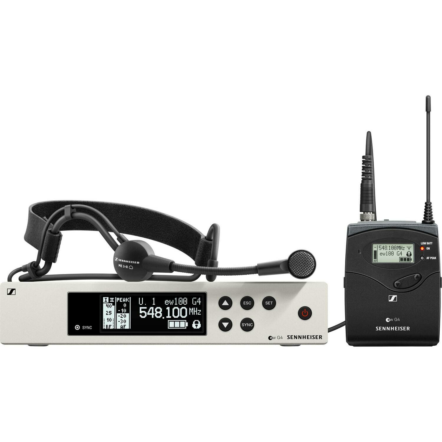 Sennheiser EW 100 G4-ME3 Wireless Cardioid Headset Microphone System (A1: 470 to 516 MHz)
#SEEW100G43A1 MFR #EW 100 G4-ME3-A1