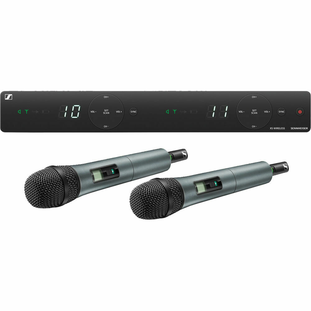 Sennheiser XSW 1-825 Dual-Vocal Set with Two 825 Handheld Microphones (A: 548 to 572 MHz)
#SEXSW1825 MFR #XSW 1-825 DUAL-A
