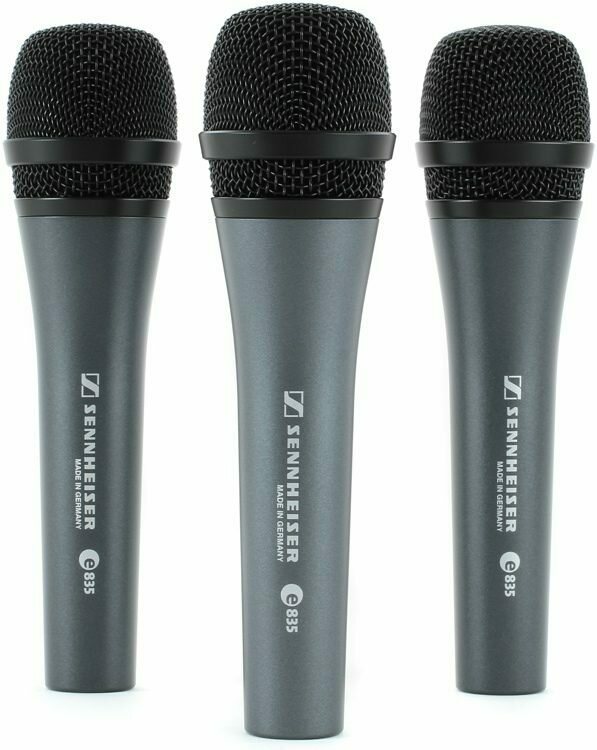 Sennheiser e 835 - Cardioid Handheld Dynamic Microphone Kit (3-Pack)
#SEE8353K MFR #506666
