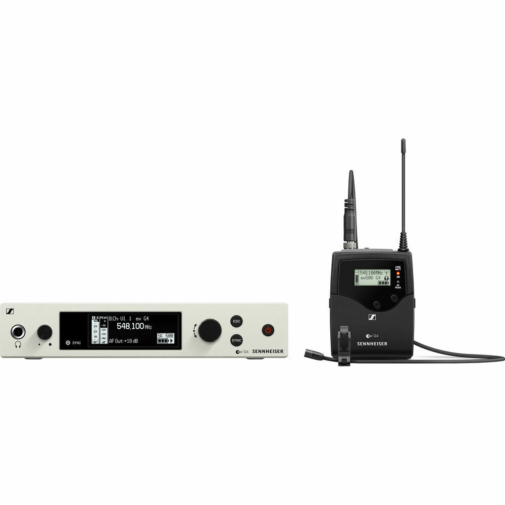 Sennheiser EW 500 G4-MKE2 Wireless Omni Lavalier Microphone System (AW+: 470 to 558 MHz)
#SEEW500G4MKW MFR #EW 500 G4-MKE2-AW+