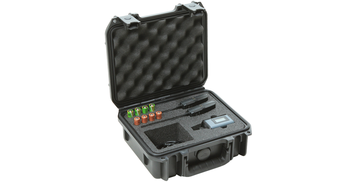 SKB iSeries Military Standard Waterproof Sennheiser EW Wireless Mic System Case #SK3I09074SWK MFR #3I0907-4-SWK