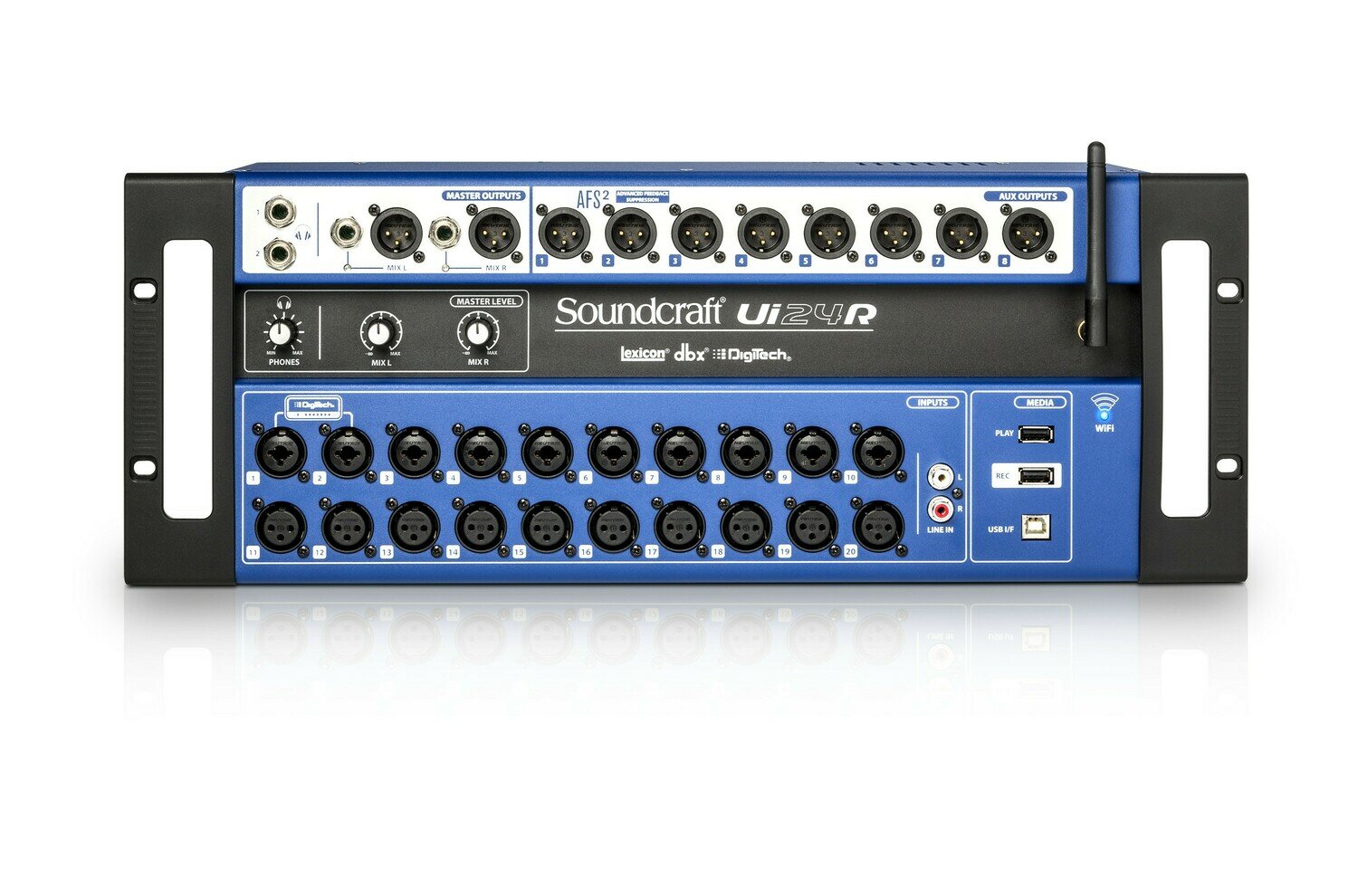 Soundcraft Ui24R 24-Channel Digital Mixer / Multitrack USB Recorder with Wireless Control #SOUI24R MFR #UI24R