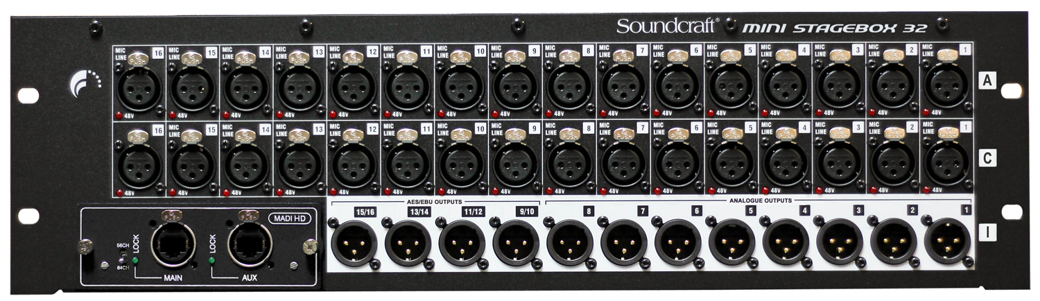 Soundcraft Mini Stagebox 32 for Soundcraft Mixer Consoles
#SOMSB32R MFR #5049659
